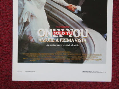 ONLY YOU ITALIAN LOCANDINA POSTER ROBERT DOWNEY JR. MARISA TOMEI 1994