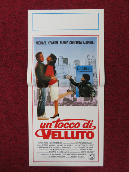 TOUCH AND GO ITALIAN LOCANDINA POSTER MICHAEL KEATON MARIA CONCHITA ALONSO 1986