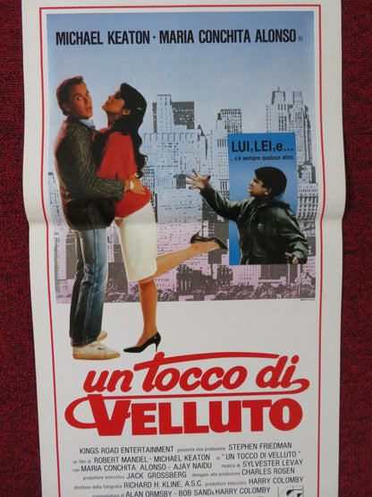 TOUCH AND GO ITALIAN LOCANDINA POSTER MICHAEL KEATON MARIA CONCHITA ALONSO 1986