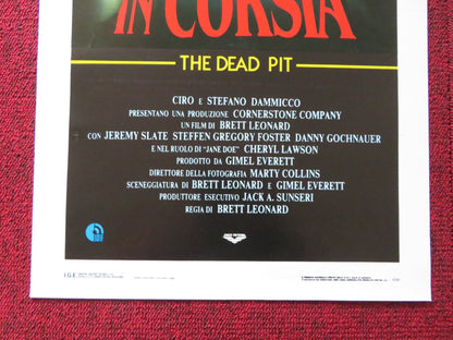 INCUBO IN CORSIA ITALIAN LOCANDINA POSTER JEREMY SLATE CHERYL LAWSON 1989