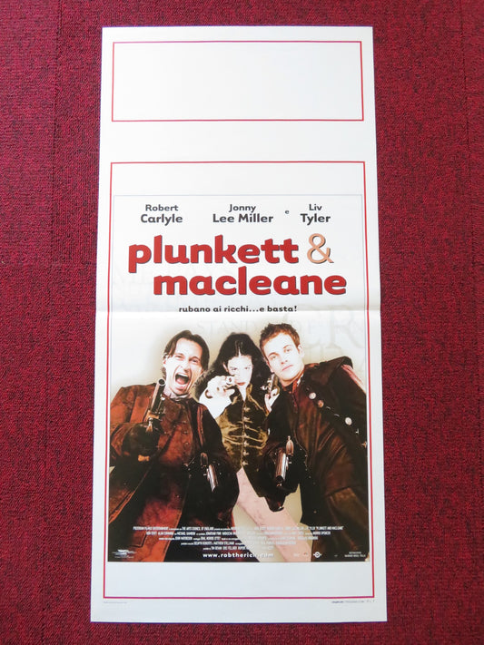 PLUNKETT & MACLEANE ITALIAN LOCANDINA POSTER ROBERT CARLYLE J. L. MILLER 1999