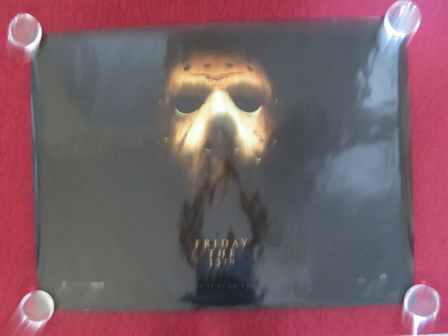 FRIDAY THE 13TH UK QUAD (30"x 40") ROLLED POSTER JARED PADALECKI 2009