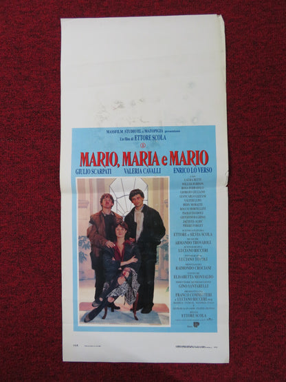 MARIO, MARIA E MARIO ITALIAN LOCANDINA POSTER GIULIO SCARPATI V. CAVALLI 1993