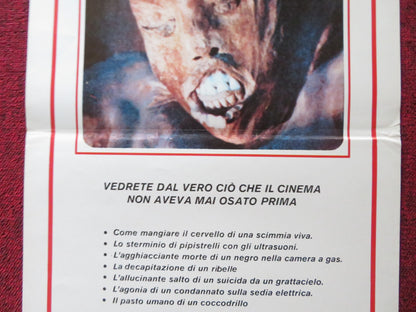 FACES OF DEATH ITALIAN LOCANDINA POSTER  MICHAEL CARR 1981