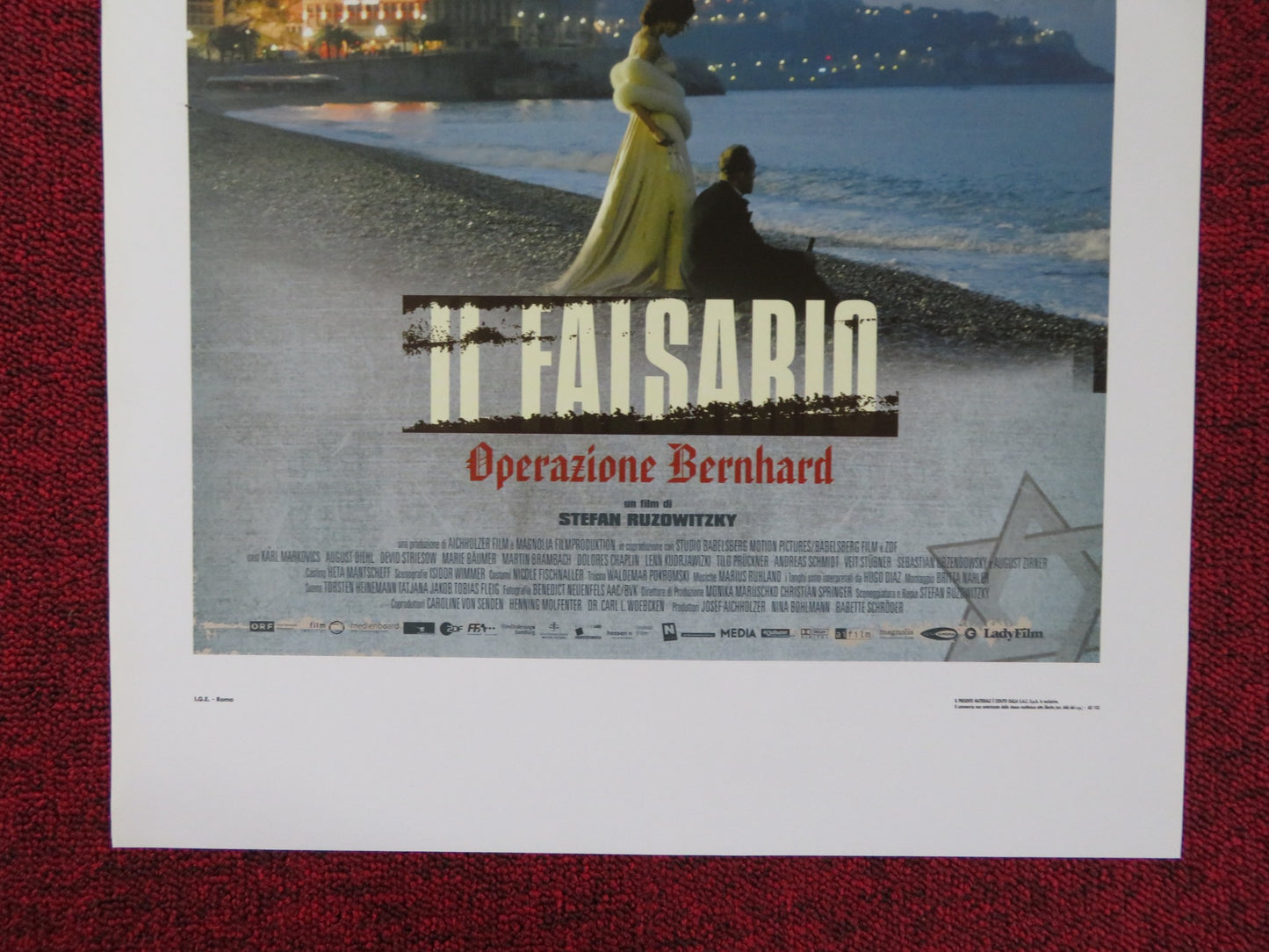 IL FALSARIO - OPERAZIONE BERNHARD ITALIAN LOCANDINA POSTER KARL MARKOVICS 2007