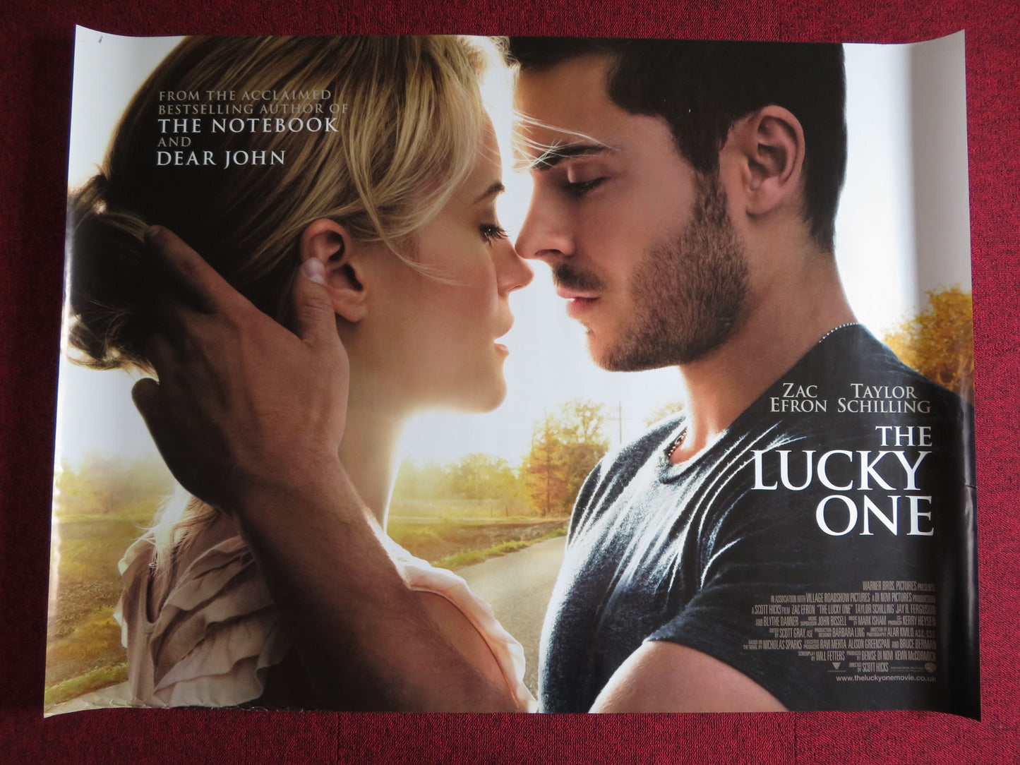 THE LUCKY ONE UK QUAD (30"x 40") ROLLED POSTER ZAC EFRON TAYLOR SCHILLING 2012