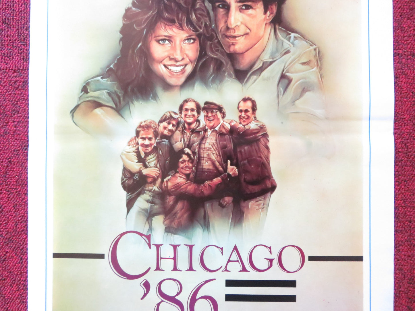 WINDY CITY ITALIAN LOCANDINA POSTER JOHN SHEA KATE CAPSHAW 1986