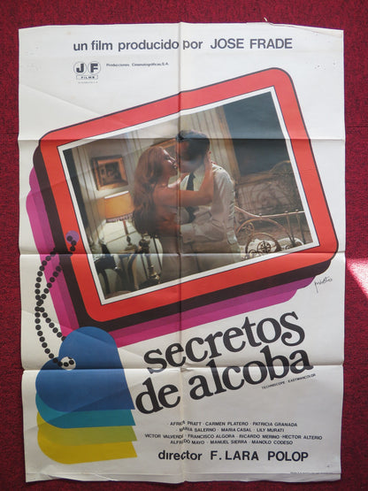 SECRETOS DE ALCOBA SPANISH POSTER VICTOR VALVERDE AFRICA PRATT 1977