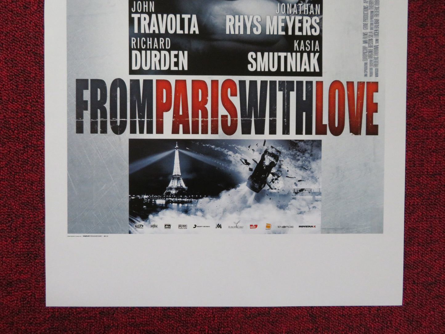 FROM PARIS WITH LOVE ITALIAN LOCANDINA POSTER JOHN TRAVOLTA J. RHYS MEYERS 2010