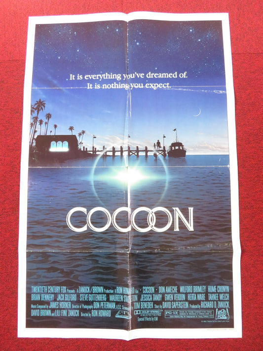 COCOON FOLDED US ONE SHEET POSTER HUME CRONYN JESSICA TANDY S. GUTTENBERG 1985