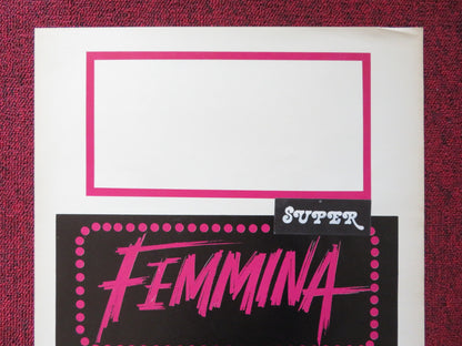 FEMMINA ITALIAN LOCANDINA POSTER MONICA GUERRITORE ALBERTO DI STASIO 1998