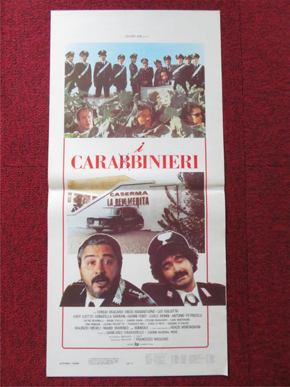 I CARABBINIERI ITALIAN LOCANDINA POSTER GIORGIO BRACARDI DIEGO ABATANTUONO 1981