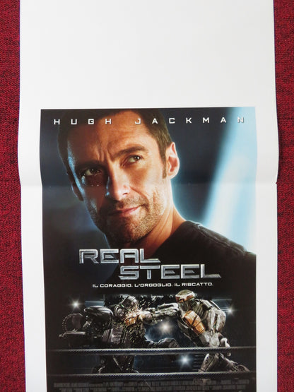 REAL STEEL ITALIAN LOCANDINA POSTER HUGH JACKMAN EVANGELINE LILLY 2011