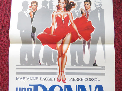 UNA DONNA PER TUTTI ITALIAN LOCANDINA POSTER MARIANNE BASLER JEAN SOREL 1986