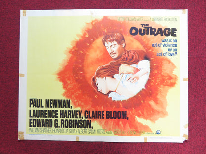 THE OUTRAGE US HALF SHEET (22"x 28") POSTER PAUL NEWMAN LAURENCE HARVEY 1964