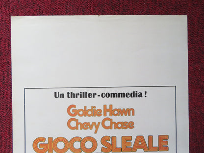 FOUL PLAY ITALIAN LOCANDINA POSTER GOLDIE HAWN CHEVY CHASE 1978