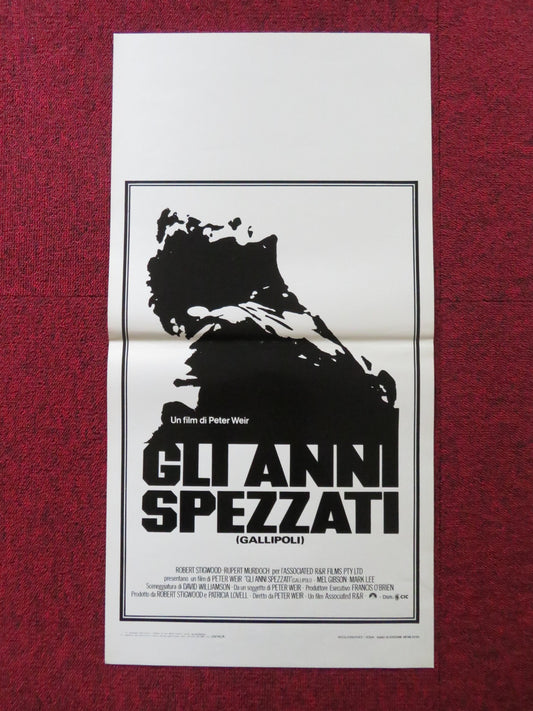 GALLIPOLI ITALIAN LOCANDINA POSTER MARK LEE BILL KERR 1981