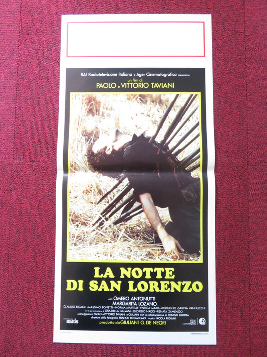 LA NOTTE DI SAN LORENZO ITALIAN LOCANDINA POSTER OMERO ANTONUTTI 1982