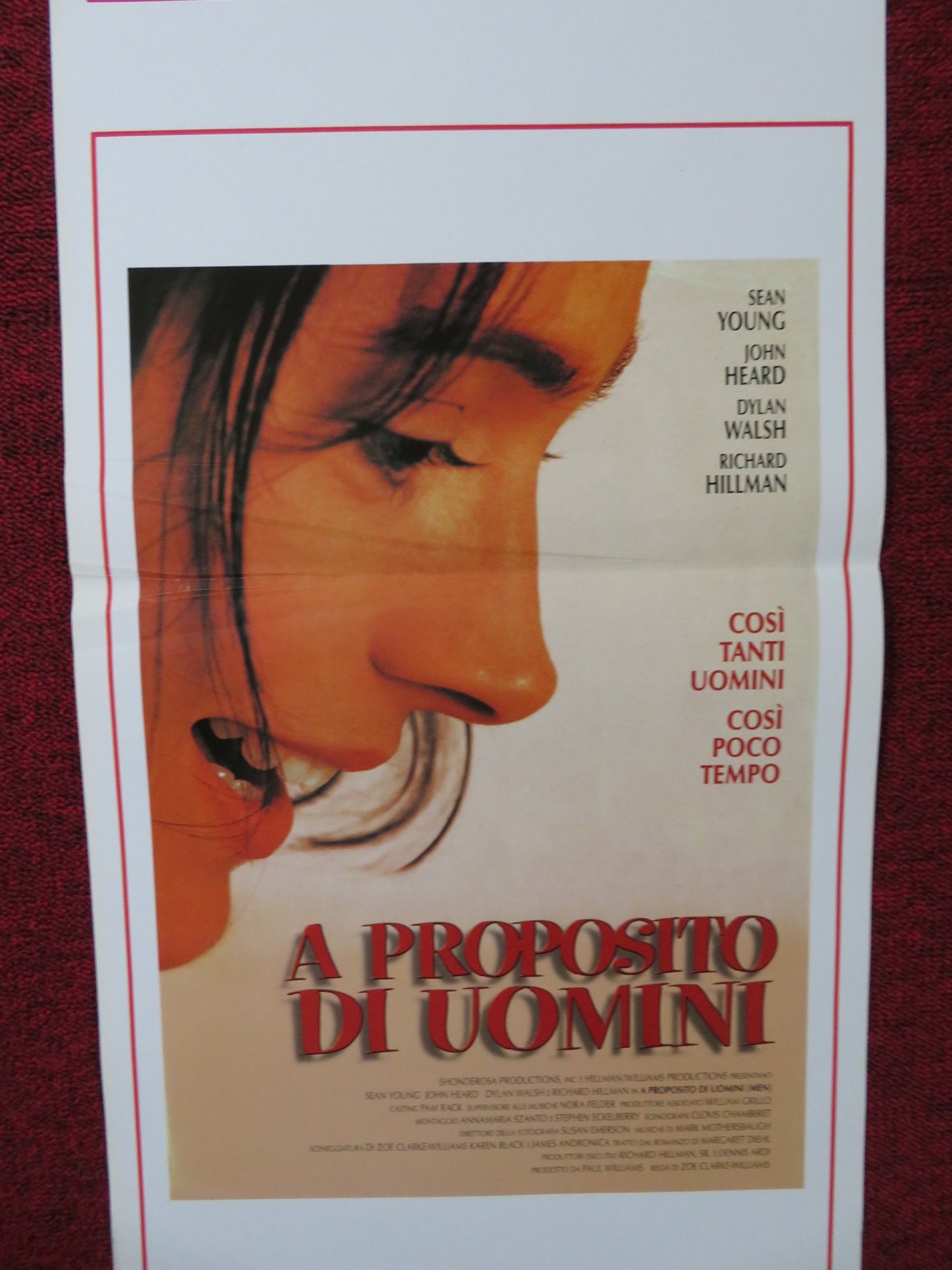 MEN ITALIAN LOCANDINA POSTER SEAN YOUNG JOHN HEARD 1998