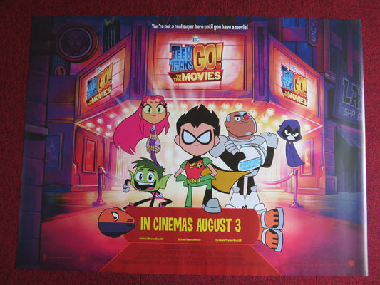 TEEN TITANS GO! TO THE MOVIES UK QUAD (30"x 40") ROLLED POSTER GREG CIPES 2018