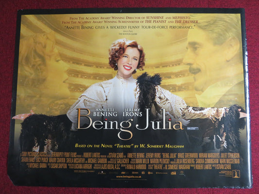 BEING JULIA UK QUAD (30"x 40") ROLLED POSTER MICHAEL GAMBON ANNETTE BENING 2004