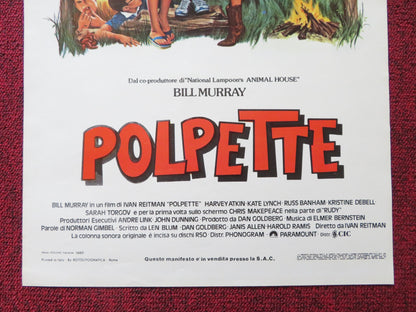 POLPETTE ITALIAN LOCANDINA POSTER BILL MURRAY HARVEY ATKIN 1979