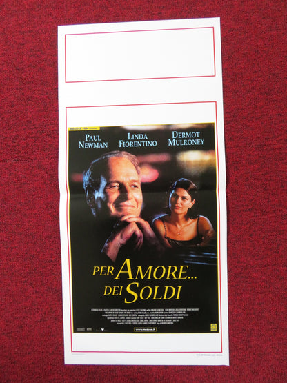 WHERE THE MONEY IS ITALIAN LOCANDINA POSTER PAUL NEWMAN LINDA FIORENTINO 2000