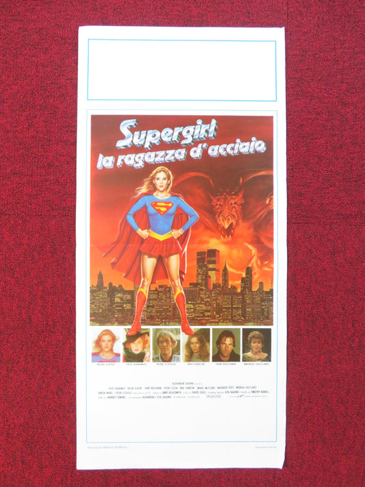 SUPERGIRL ITALIAN LOCANDINA POSTER HELEN SLATER FAYE DUNAWAY 1984