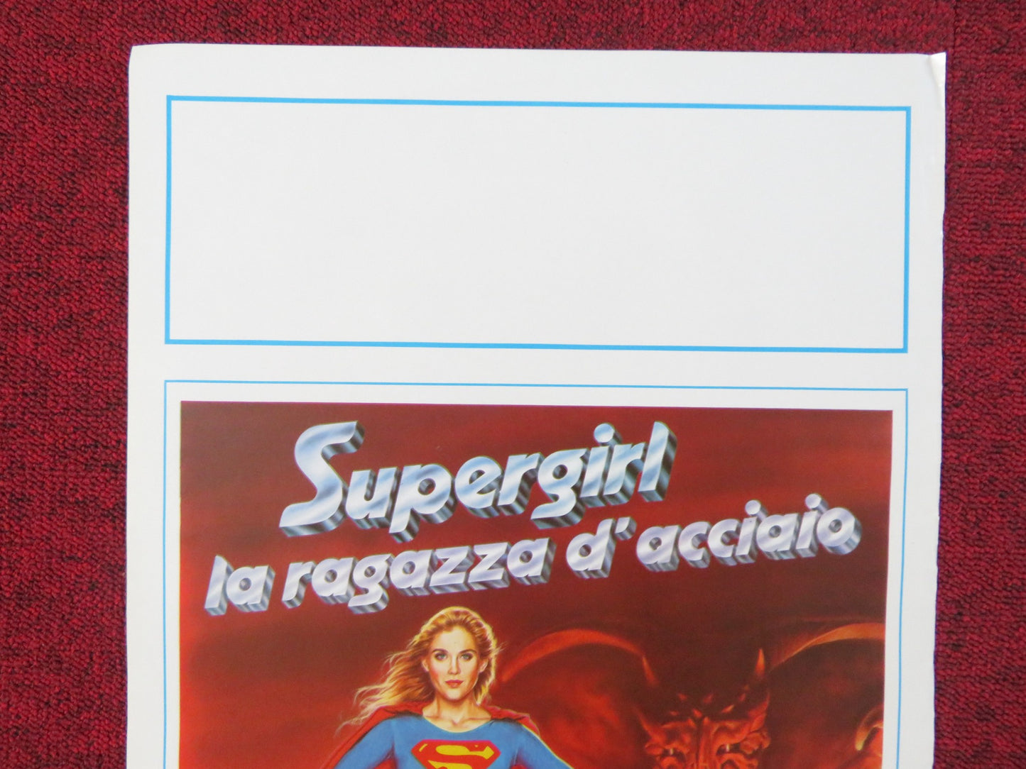 SUPERGIRL ITALIAN LOCANDINA POSTER HELEN SLATER FAYE DUNAWAY 1984