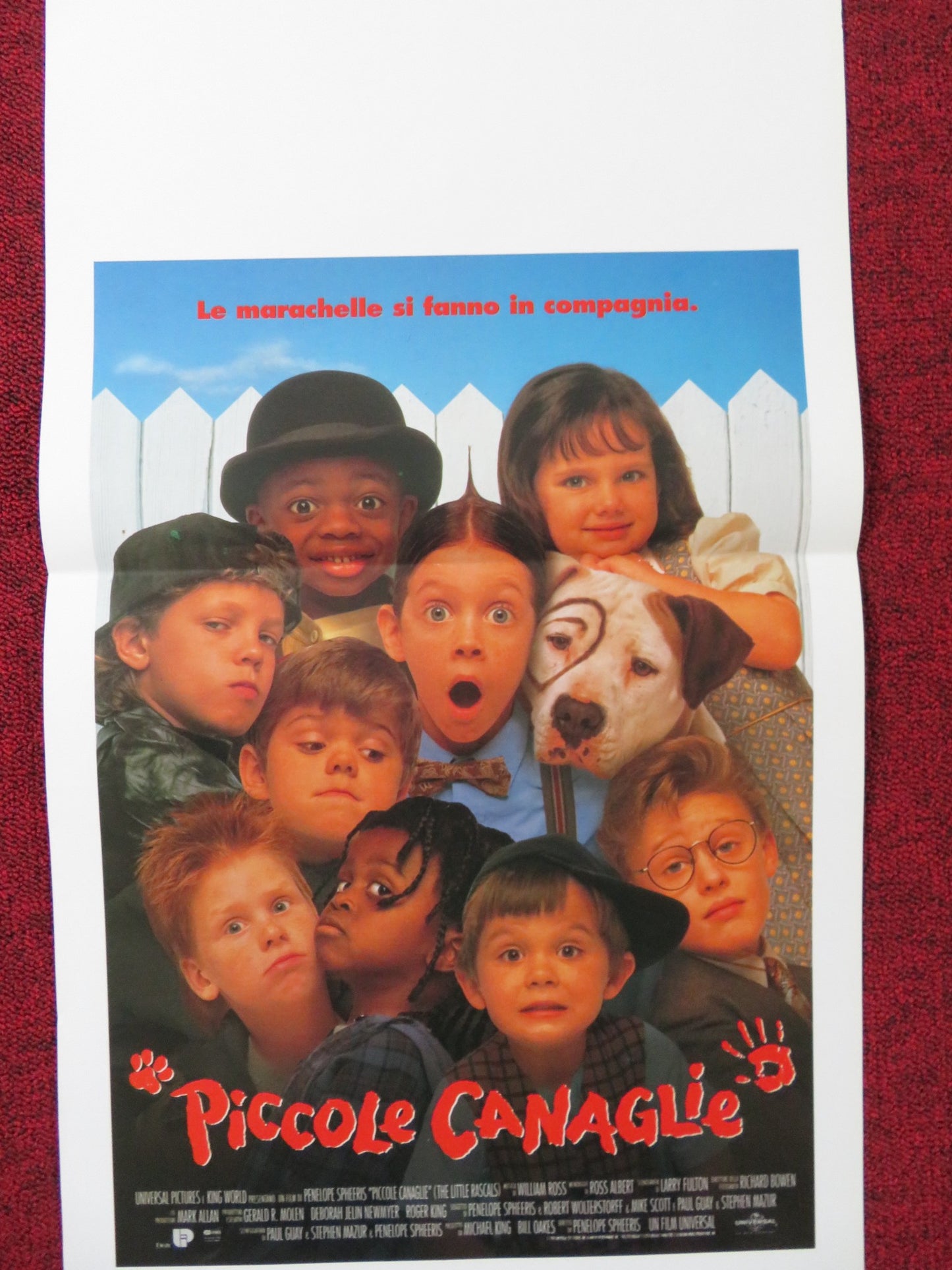 THE LITTLE RASCALS ITALIAN LOCANDINA POSTER TRAVIS TEDFORD KEVIN J. WOODS 1995