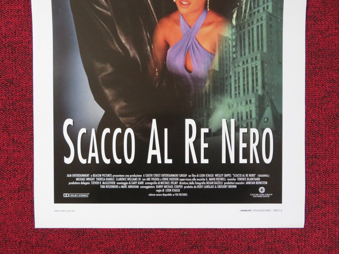 SUGAR HILL ITALIAN LOCANDINA POSTER WESLEY SNIPES KHANDI ALEXANDER 1995