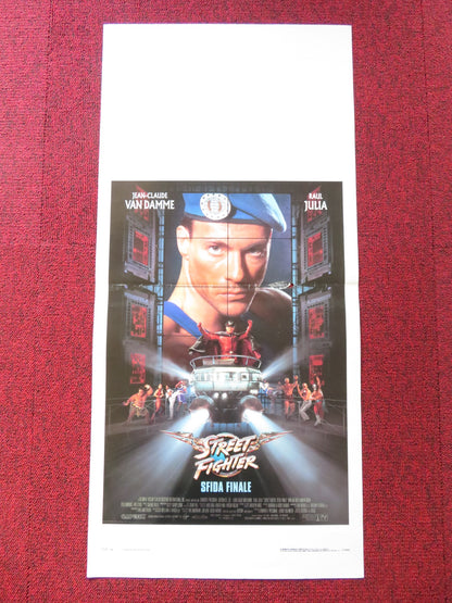 STREET FIGHTER ITALIAN LOCANDINA POSTER JEAN-CLAUDE VAN DAMME RAUL JULIA 1994