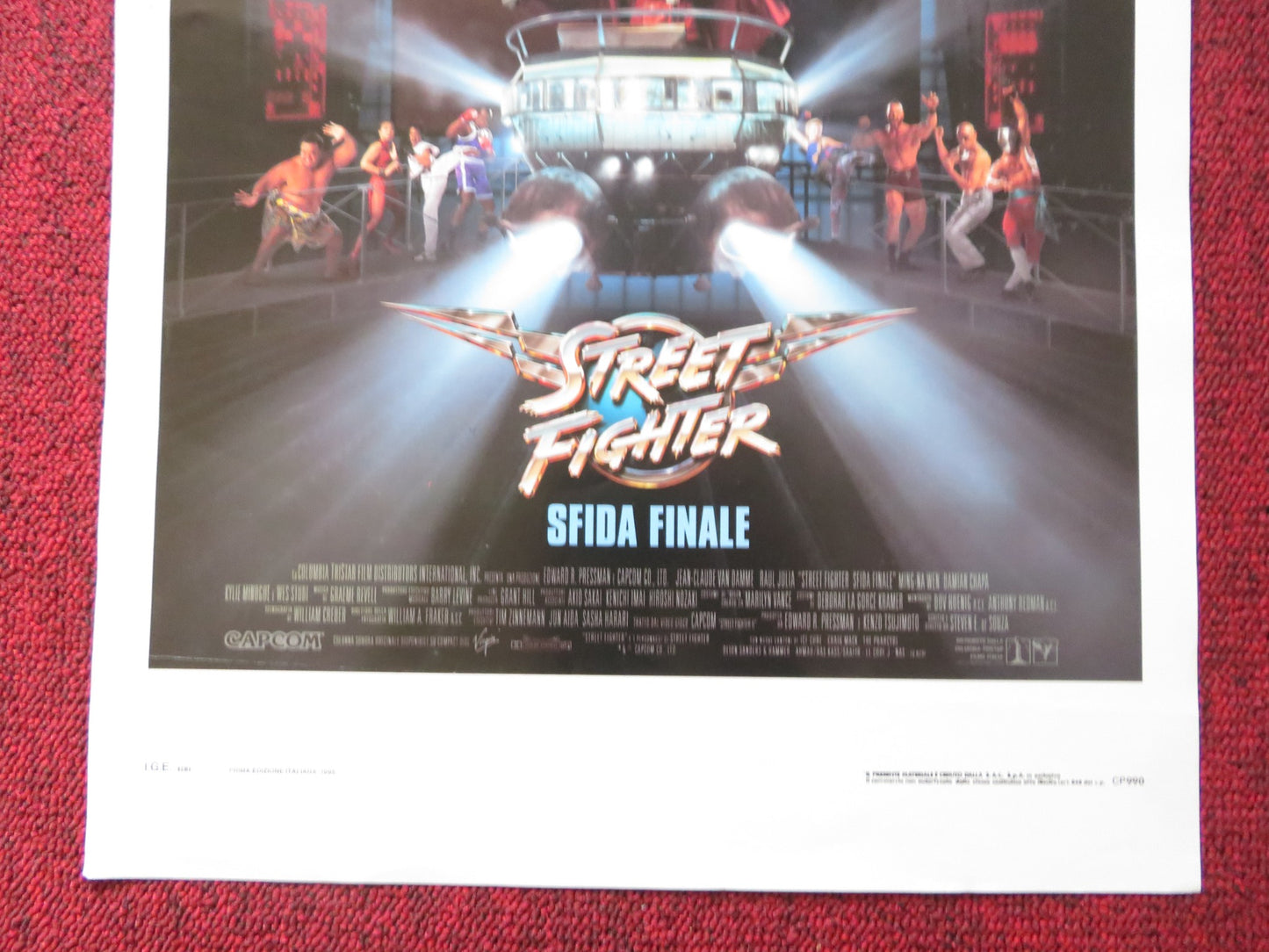 STREET FIGHTER ITALIAN LOCANDINA POSTER JEAN-CLAUDE VAN DAMME RAUL JULIA 1994