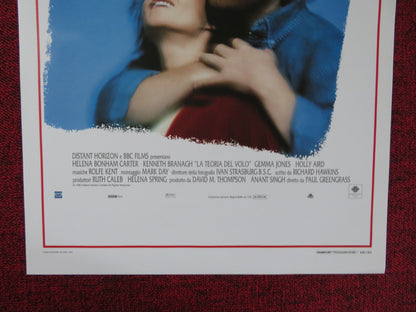 THE THEORY OF FLIGHT ITALIAN LOCANDINA POSTER HELENA BONHAM CARTER 1999