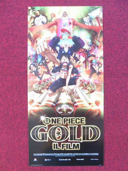 ONE PIECE FILM: GOLD ITALIAN LOCANDINA POSTER MAYUMI TANAKA NAKAI 2016