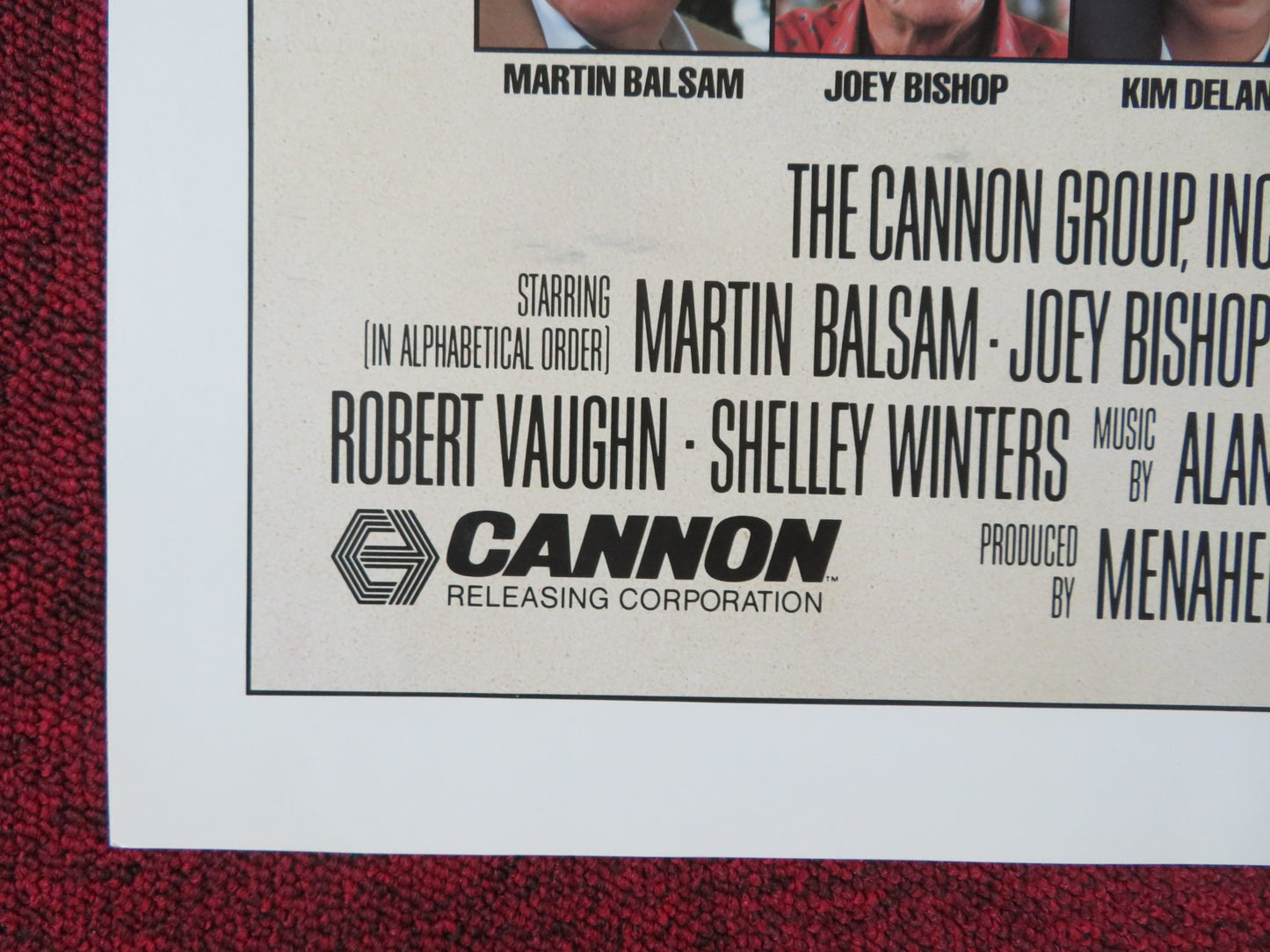 THE DELTA FORCE FOLDED US ONE SHEET POSTER CANNON CHUCK NORRIS LEE MARVIN 1986