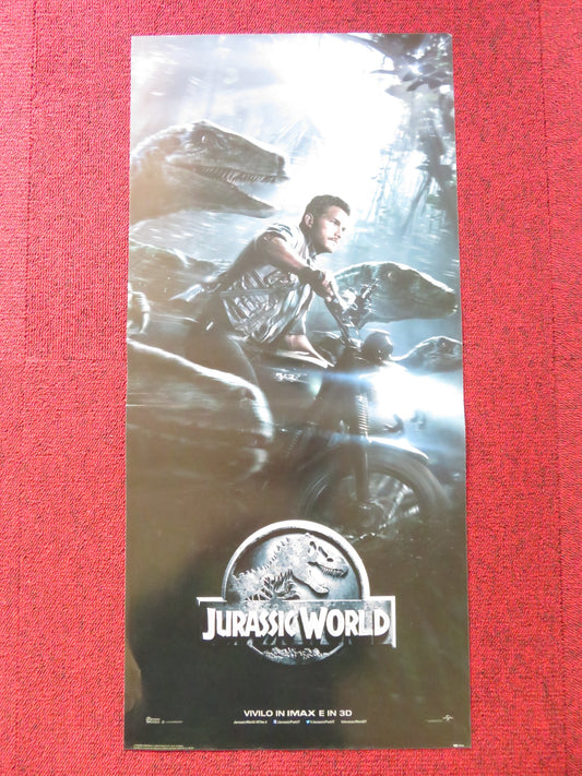 JURASSIC WORLD ITALIAN LOCANDINA POSTER CHRIS PRATT BRYCE DALLAS HOWARD 2015