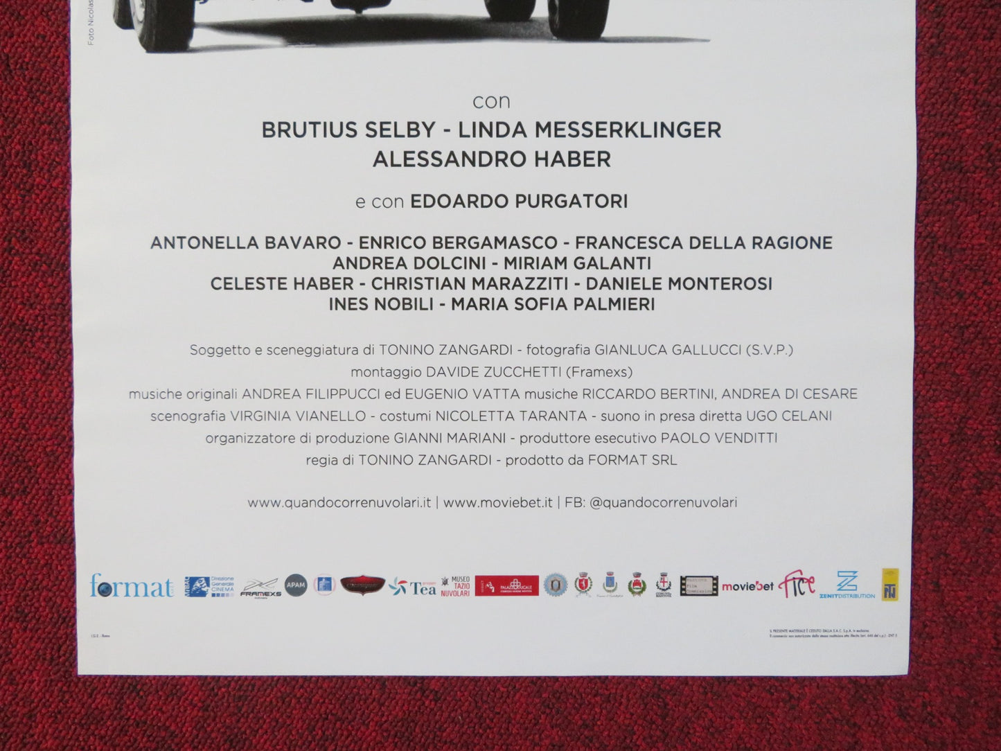 WHEN NUVOLARI RUNS: THE FLYING MANTUAN ITALIAN LOCANDINA POSTER B. SELBY 2018