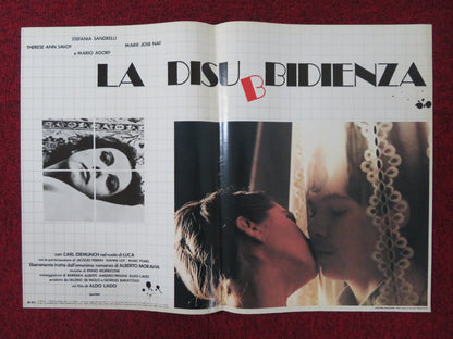 LA DISUBBIDIENZA - A ITALIAN FOTOBUSTA POSTER STEFANIA SANDRELLI M. ADORF 1981