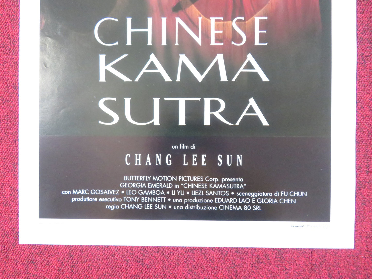 CHINESE KAMASUTRA ITALIAN LOCANDINA POSTER JOE D'AMATO GIORGIA EMERALD 1994