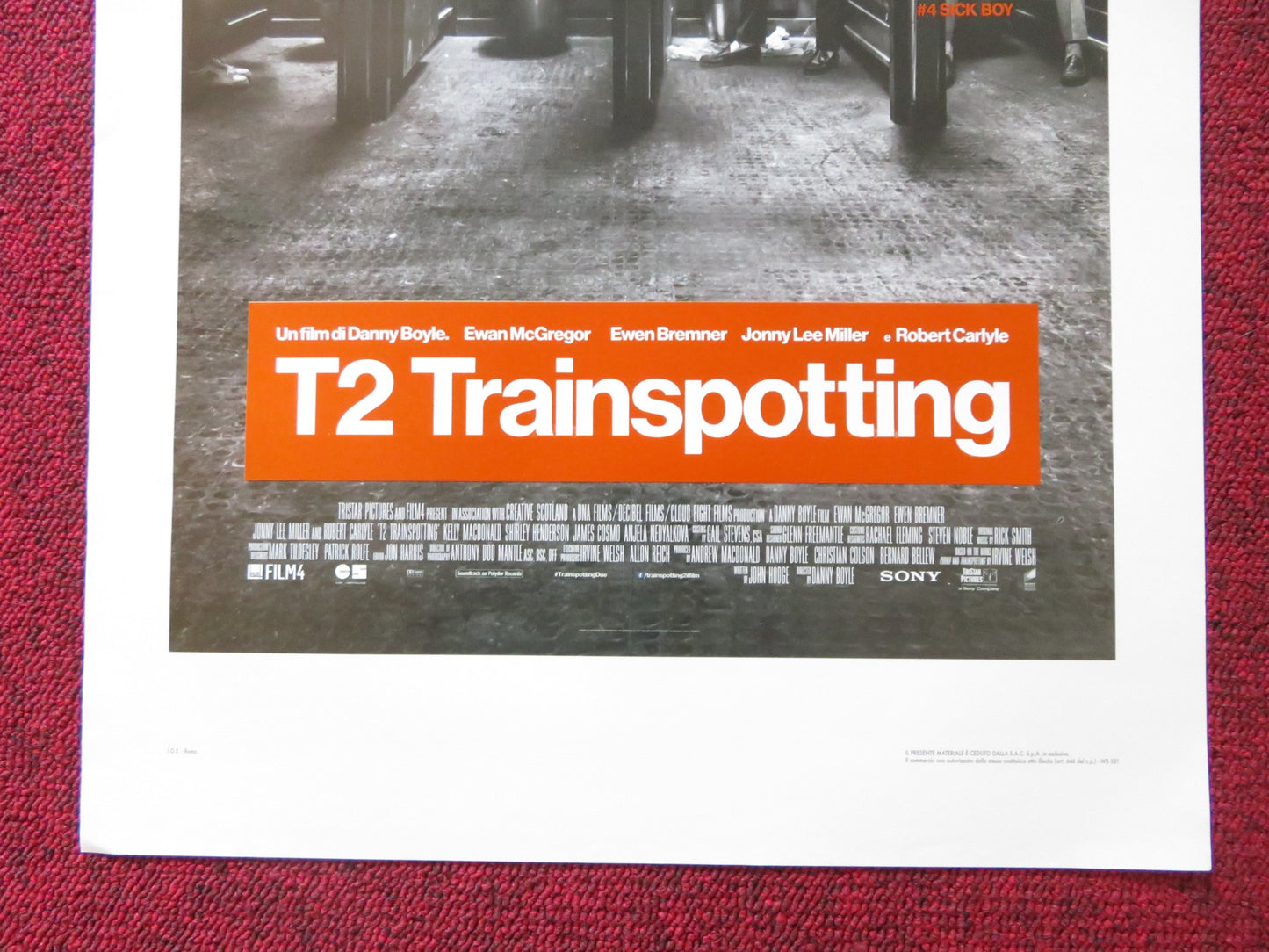 T2 TRAINSPOTTING ITALIAN LOCANDINA POSTER EWAN MCGREGOR ROBERT CARLYLE 2017