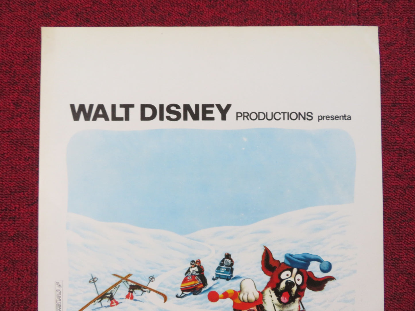 SNOWBALL EXPRESS ITALIAN LOCANDINA POSTER DISNEY DEAN JONES 1972