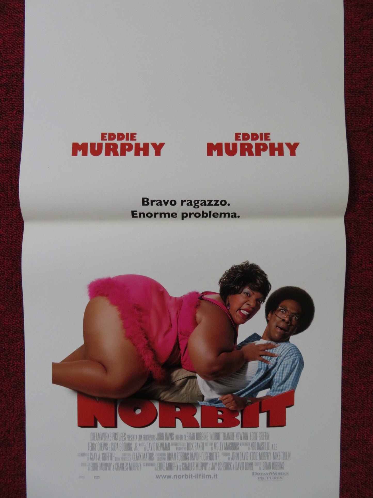 NORBIT ITALIAN LOCANDINA POSTER EDDIE MURPHY THANDIWE NEWTON 2007