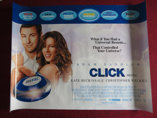 CLICK UK QUAD (30"x 40") ROLLED POSTER ADAM SANDLER KATE BECKINSALE 2006