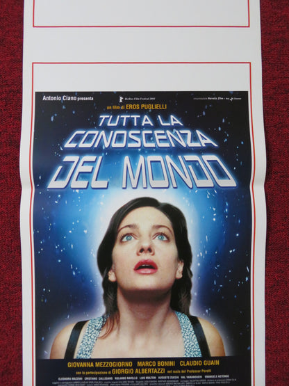 TUTTA LA CONOSCENZA DEL MONDO ITALIAN LOCANDINA POSTER GIOVANNA MEZZOGIORNO 2001