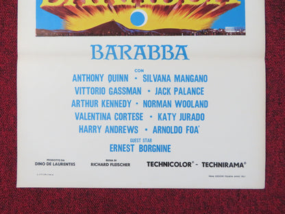 BARABBAS ITALIAN LOCANDINA POSTER ANTHONY QUINN SILVANA MANGANO 1963