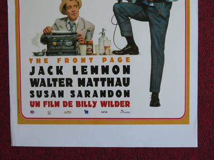 THE FRONT PAGE FRENCH (16" x 23.5") POSTER JACK LEMON WALTER MATTHAU 1974