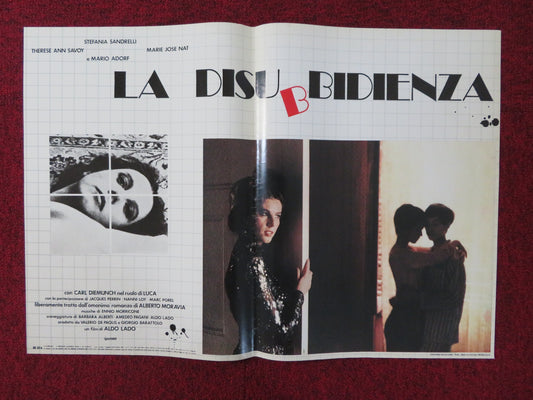 LA DISUBBIDIENZA - E ITALIAN FOTOBUSTA POSTER STEFANIA SANDRELLI M. ADORF 1981