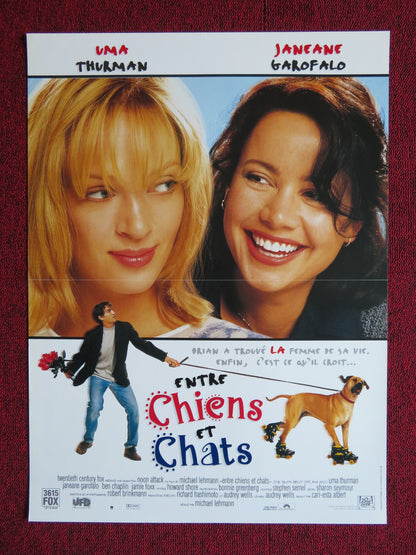 THE TRUTH ABOUT CATS AND DOGS FRENCH (15.5" x 21") POSTER UMA THURMAN 1996