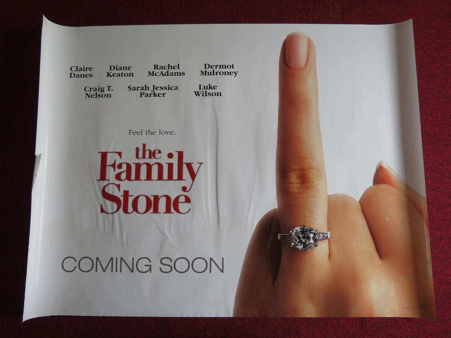 THE FAMILY STONE UK QUAD (30"x 40") ROLLED POSTER CLAIRE DANES DIANE KEATON 2005